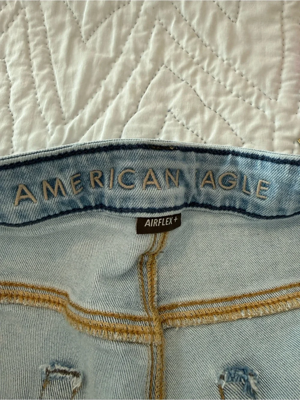 American Eagle Outfitters Airflex Light Wash Slim Jeans
